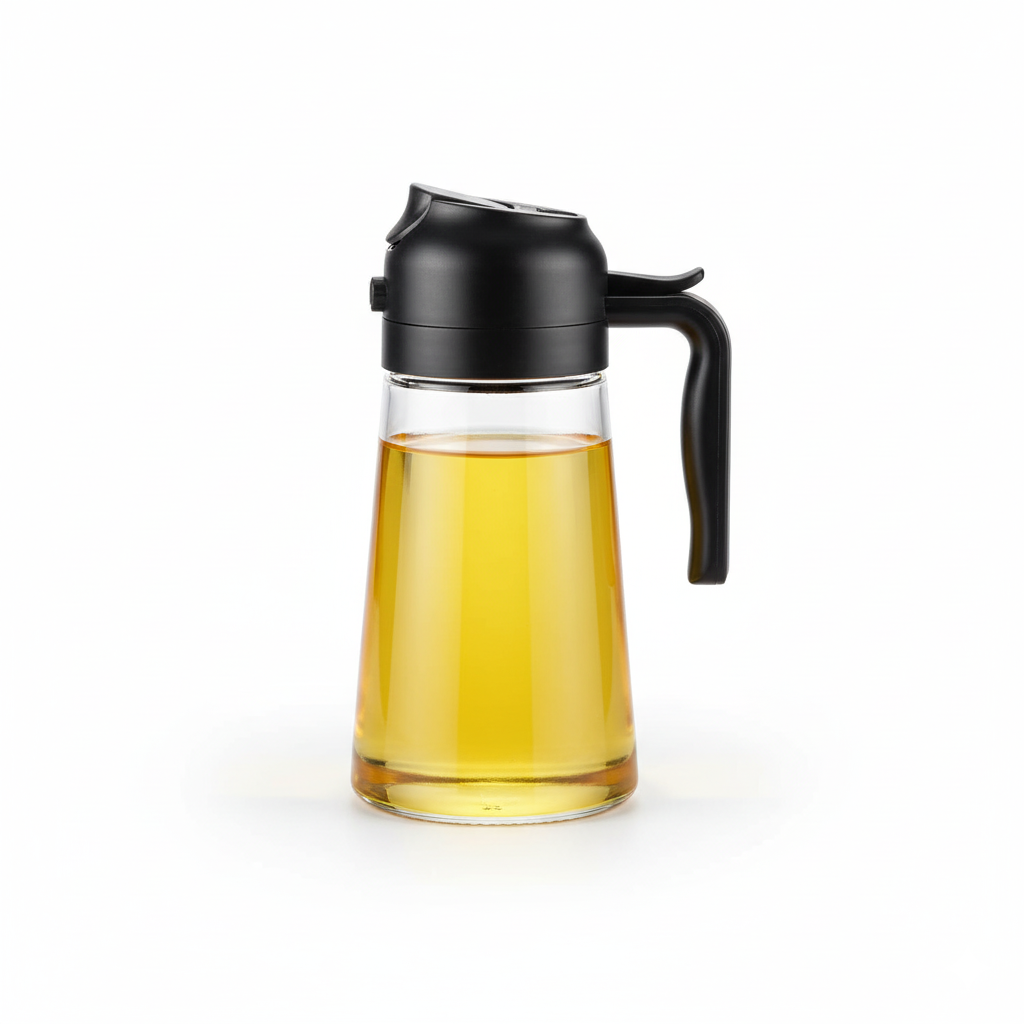 Premium Glass Oil Dispenser with Spray – Leak-Proof & Easy Pour