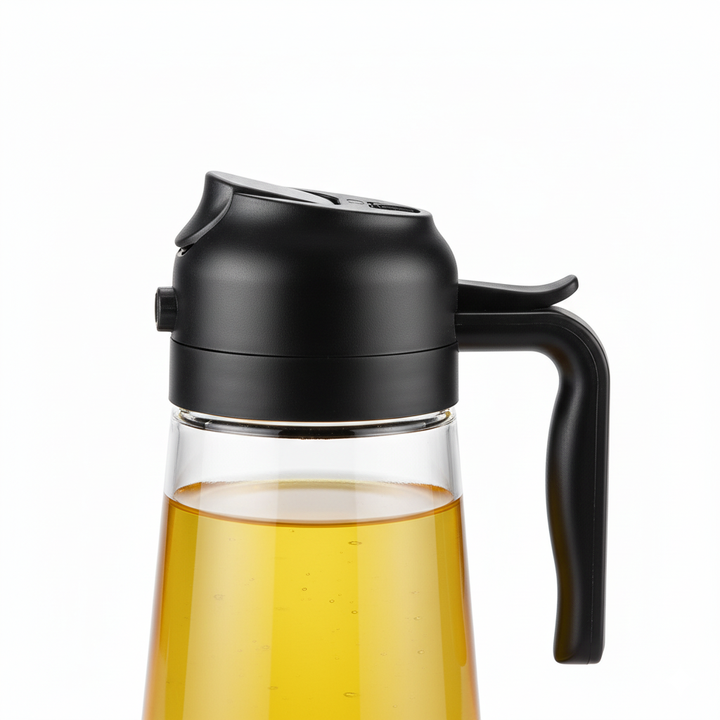 Premium Glass Oil Dispenser with Spray – Leak-Proof & Easy Pour